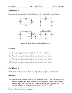 Diode Circuit Problems and Solutions | PDF | Rectifier | Diode
