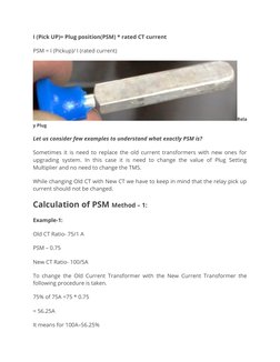 PSM and TMS Settings in Relays | PDF | Relay | Transformer