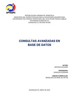 REPÚBLICA BOLIVARIANA DE VENEZUELA 
MINISTERIO DEL PODER POPULAR PARA LA EDUCACIÓN UNIVERSITARIA 
UNIVERSIDAD POLITÉCNICA TER