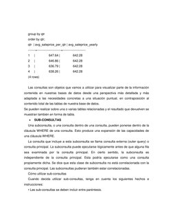 group by qtr 
 
order by qtr; 
 
qtr  | avg_saleprice_per_qtr | avg_saleprice_yearly 
 
-------+-----------------------+---