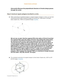 Circle Constructions - Student Guide - Part 2 | PDF | Circle | Triangle