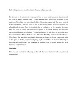 Effects of Divided Attention on Task Efficiency | PDF | Attention ...