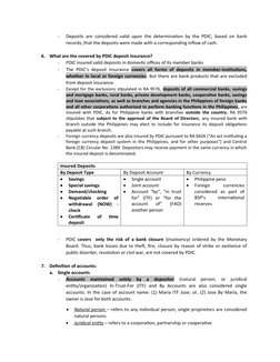 Overview of PDIC Law and Insurance | PDF | Banks | Deposit Insurance