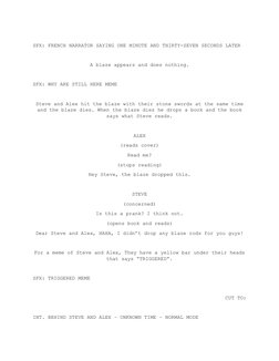 Minecraft Movie Full Script | PDF | Minecraft