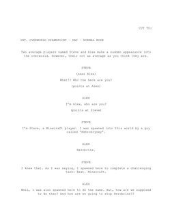 Minecraft Movie Full Script | PDF | Minecraft