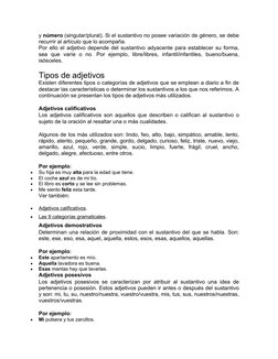 y número (singular/plural). Si el sustantivo no posee variación de género, se debe
recurrir al artículo que lo acompaña.
Por