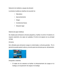 Selección de Equipo para Manejo de Materiales | PDF | Almacén