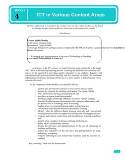 MODULE 4 ICT in Various Content Areas | PDF | Educational Technology ...