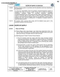 CLAUSE NO.
SCOPE OF SUPPLY & SERVICES
KHURJA SUPER THERMAL POWER 
PROJECT (2X660 MW)
TURBINE GENERATOR AND ASSOCIATED 
PACKAG