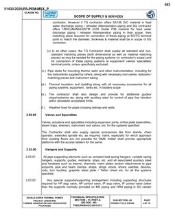 CLAUSE NO.
SCOPE OF SUPPLY & SERVICES
KHURJA SUPER THERMAL POWER 
PROJECT (2X660 MW)
TURBINE GENERATOR AND ASSOCIATED 
PACKAG