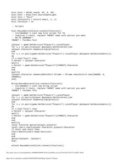FE Kill/Bring/Attach GUI Script | PDF | Software | Computing