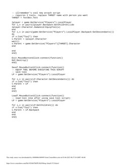 FE Kill/Bring/Attach GUI Script | PDF | Software | Computing
