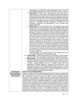 9 | P a g e  
 
pathological if it is a dominant mode of gratification, that is, if the child 
is excessively dependent on or