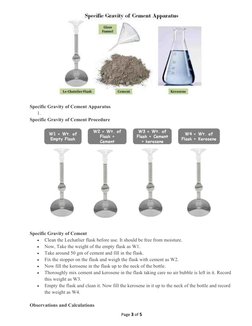 Specific Gravity of Cement Explained | PDF | Cement | Density