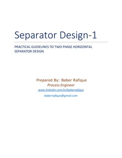 Guidelines for Two-Phase Separator Design | PDF | Gases | Liquids