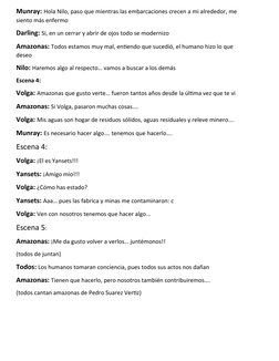 Munray: Hola Nilo, paso que mientras las embarcaciones crecen a mi alrededor, me 
siento más enfermo 
Darling: Si, en un cerr