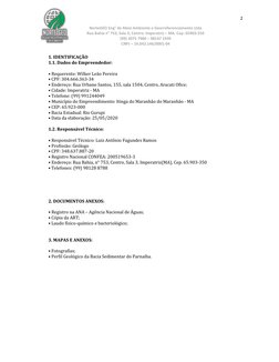 2 
 
 
NorteGEO Eng° de Meio Ambiente e Georreferenciamento Ltda 
Rua Bahia n° 753, Sala 3, Centro. Imperatriz – MA. Cep. 659