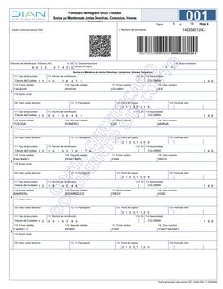 114. Nacionalidad
112. Número de identificación