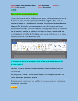 Nombre: Angela Clarisa Hernandez Chavac       Grado: 6to Bilingüe            Sección: “B”       
MAESTRA: Lily Canastuj