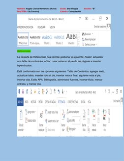 Nombre: Angela Clarisa Hernandez Chavac       Grado: 6to Bilingüe            Sección: “B”       
MAESTRA: Lily Canastuj