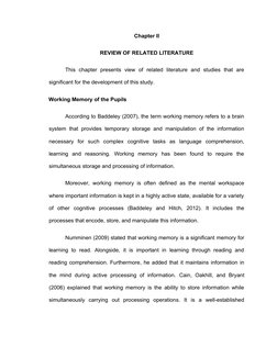 6
Chapter II
REVIEW OF RELATED LITERATURE
This  chapter  presents  view  of  related  literature  and  studies  that  are
sig