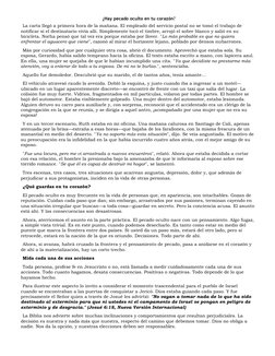 ¿Hay pecado oculto en tu corazón? 
La carta llegó a primera hora de la mañana. El empleado del servicio postal no se tomó el