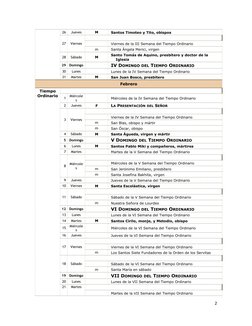 26
Jueves
M
 Santos Timoteo y Tito, obispos
27
Viernes
 Viernes de la III Semana del Tiempo Ordinario
m
 Santa Ángela Merici,