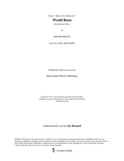 From: “Mean Girls [Musical]”
World Burn
(from Mean Girls)
by
JEFF RICHMOND
Lyrics by: NELL BENJAMIN
Published Under License F