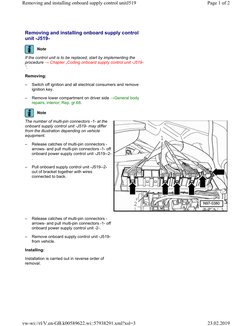 J519 Module Location J519 Control Unit Installation Guide | PDF | Technology & Engineering