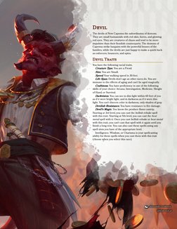  
Devil
Devil
The devils of New Capenna the subordinates of demons.
They are small humanoids with red skin, horns, and glowin