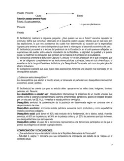 Pasado -Presente
                                 Causa                                                                 Efect