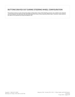 BUTTONS GRAYED OUT DURING STEERING WHEEL CONFIGURATION
The buttons shown in gray during the wheel configuration step of the f