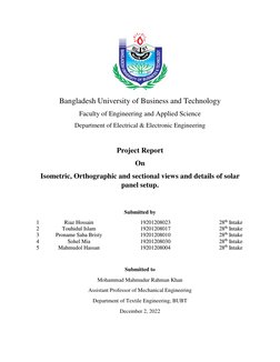 Bangladesh University of Business and Technology 
Faculty of Engineering and Applied Science 
Department of Electrical