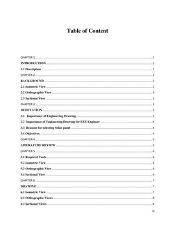 iii 
 
 
Table of Content 
 
 
CHAPTER 1 ....................................................................................