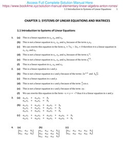 Introduction to Linear Equations | PDF | System Of Linear Equations ...