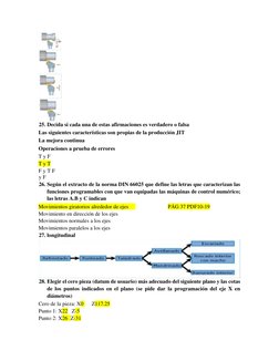 25. Decida si cada una de estas afirmaciones es verdadero o falsa  
Las siguientes características son propias de la produ