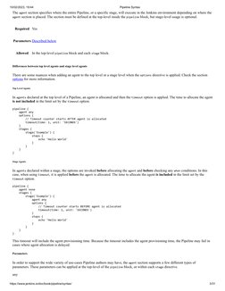 10/02/2023, 19:44
Pipeline Syntax
https://www.jenkins.io/doc/book/pipeline/syntax/
3/31
The agent section specifies where the