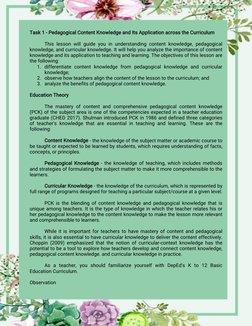 Enhancing Pedagogical Content Knowledge | PDF | Classroom | Learning