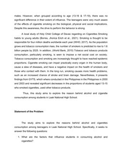 males.  However,  when  grouped  according  to  age  (13-16  & 17-19),  there  was no
significant difference in their extent