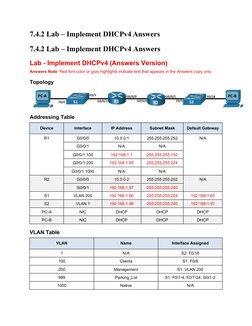 Lab 7.4.2: DHCPv4 Implementation Guide | PDF | Cisco Certifications ...