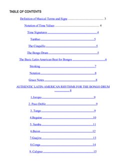 Bongo Drum Rhythms and Techniques | PDF | Rhythm | Dances