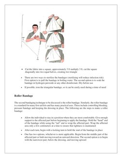 • Cut the fabric into a square, approximately 3 ft multiply 3 ft. cut the square 
diagonally into two equal ha