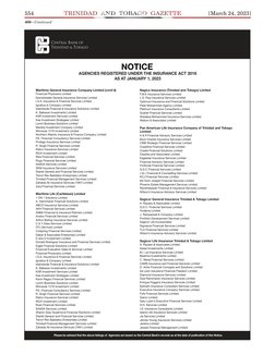 554
[March 24, 2023]
Maritime General Insurance Company Limited (cont’d)
Financial Physicians Limited
Grandwheels General Ins