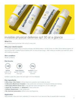 invisible physical defense spf 30 at a glance
What it is
An invisible physical sunscreen that works for every skin.
Why your
