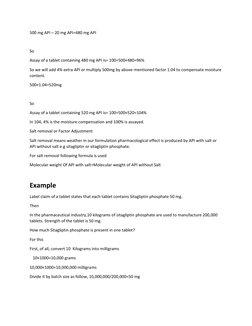 API Potency and Assay Calculation Guide | PDF | Science & Mathematics