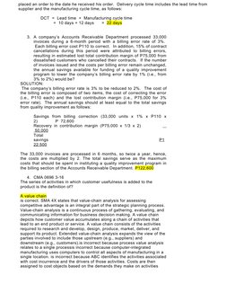 placed an order to the date he received his order.  Delivery cycle time includes the lead time from 
supplier and the manufac