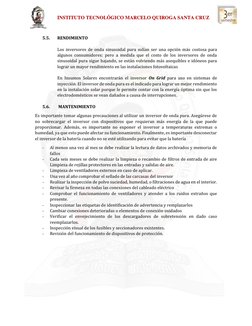INSTITUTO TECNOLÓGICO MARCELO QUIROGA SANTA CRUZ           
 
5.5. 
RENDIMIENTO  
 
Los inversores de onda