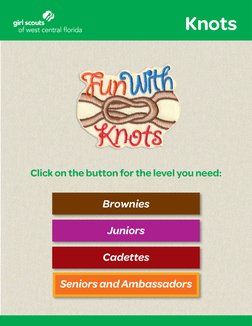 Brownies
Juniors
Cadettes
Seniors and Ambassadors
2.5’’
2’’
Darker Green: PMS 355
C94 M0 Y100 K0
Click on the button for the