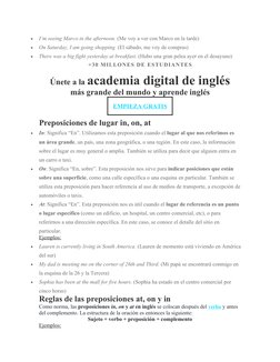 
I’m seeing Marco in the afternoon. (Me voy a ver con Marco en la tarde)

On Saturday, I am going shopping. (El sábado, me