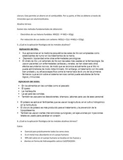 cloruro. Esto permite un ahorro en el combustible. Por su parte, el litio se obtiene a través de 
minerales que son aluminosi